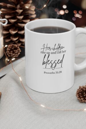 Mom’s Grace in a Cup Mug | Christian Mother’s Day Gift | Proverbs 31:28 Mug | Gift for Mom | Coffee Lover Gift